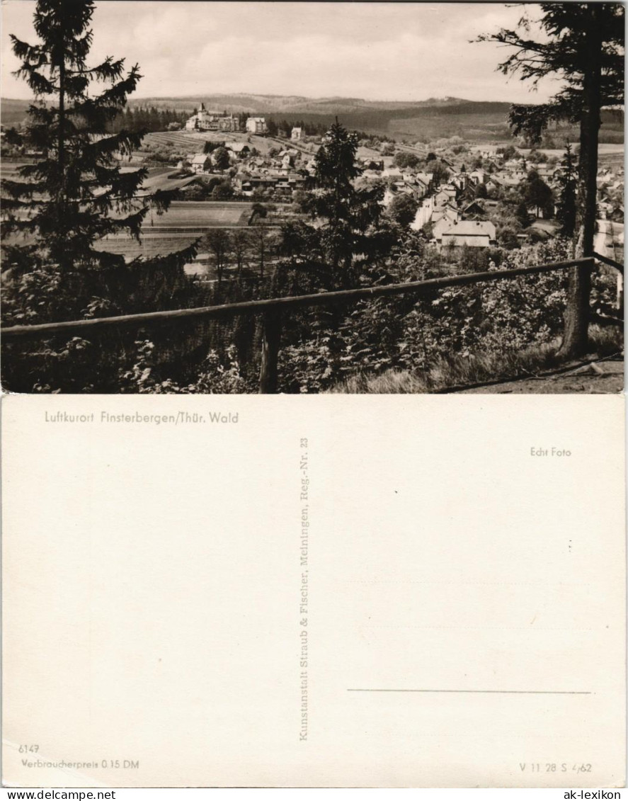 Ansichtskarte Finsterbergen-Friedrichroda Panorama-Ansicht 1962 - Friedrichroda