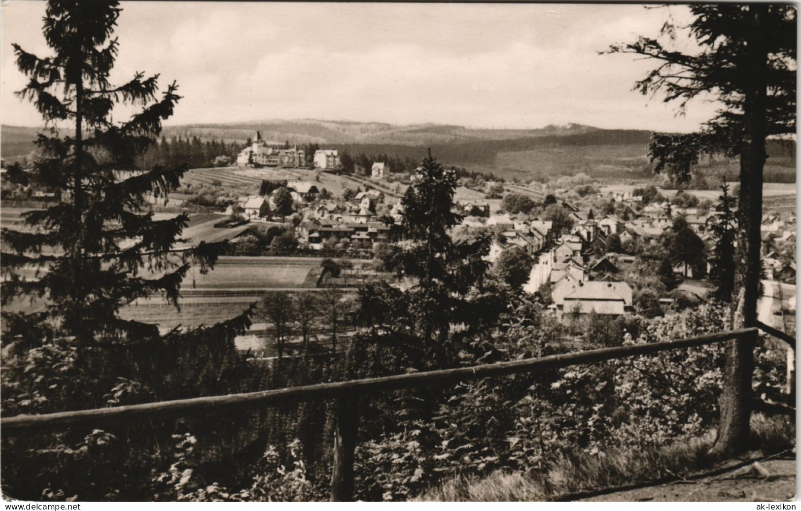 Ansichtskarte Finsterbergen-Friedrichroda Panorama-Ansicht 1962 - Friedrichroda