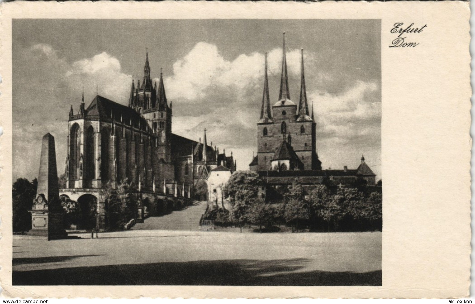 Ansichtskarte Erfurt Erfurter Dom 1950 - Erfurt