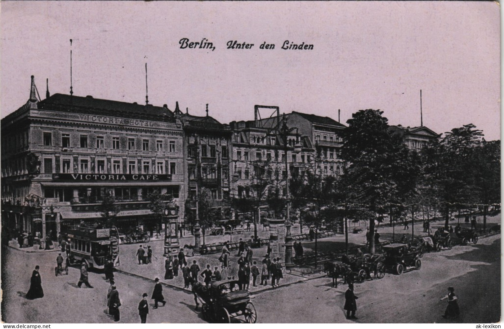 Mitte-Berlin Unter Den Linden 1917   Im 1. Weltkrieg Als Feldpost Gelaufen - Mitte
