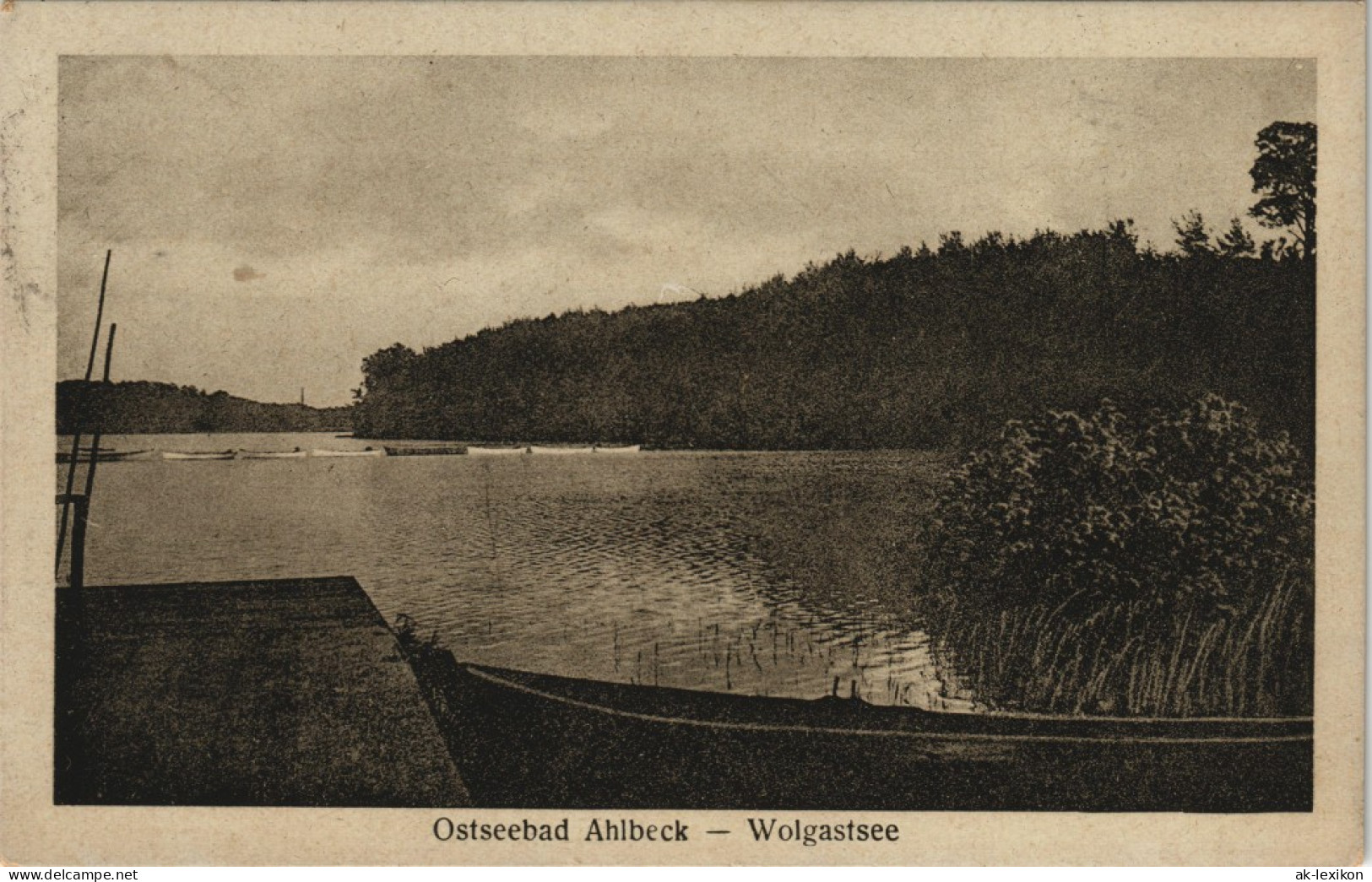 Ansichtskarte Ahlbeck (Usedom) Wolgastsee 1925 - Other & Unclassified