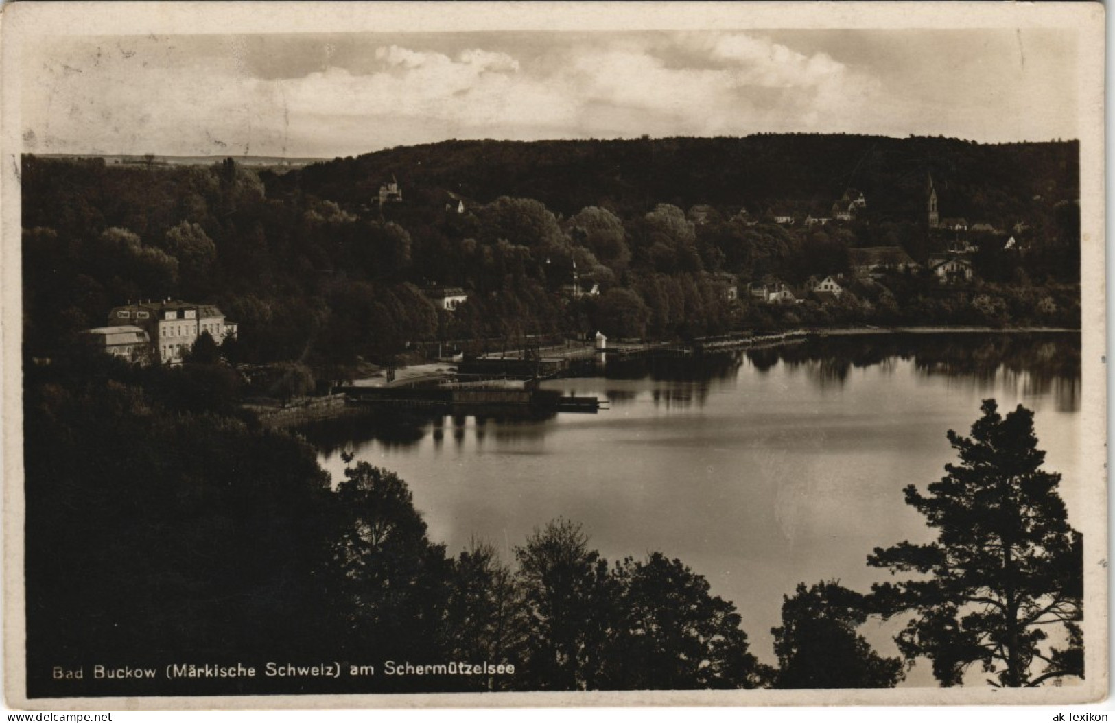 Ansichtskarte Buckow (Märkische Schweiz) Stadtpartie, Anlegestelle 1930 - Buckow