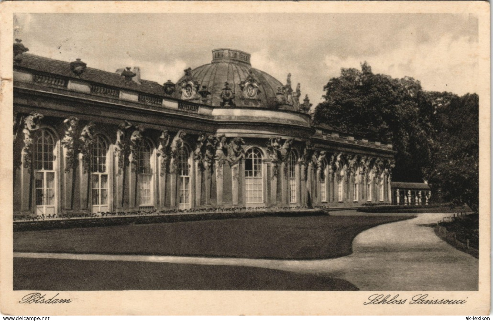 Ansichtskarte Potsdam Schloss Sanssouci 1937 - Potsdam