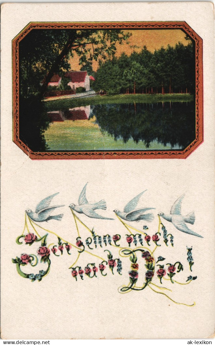 Ansichtskarte  Ich Sehne Mich Nach Dir! 1913 - Paintings