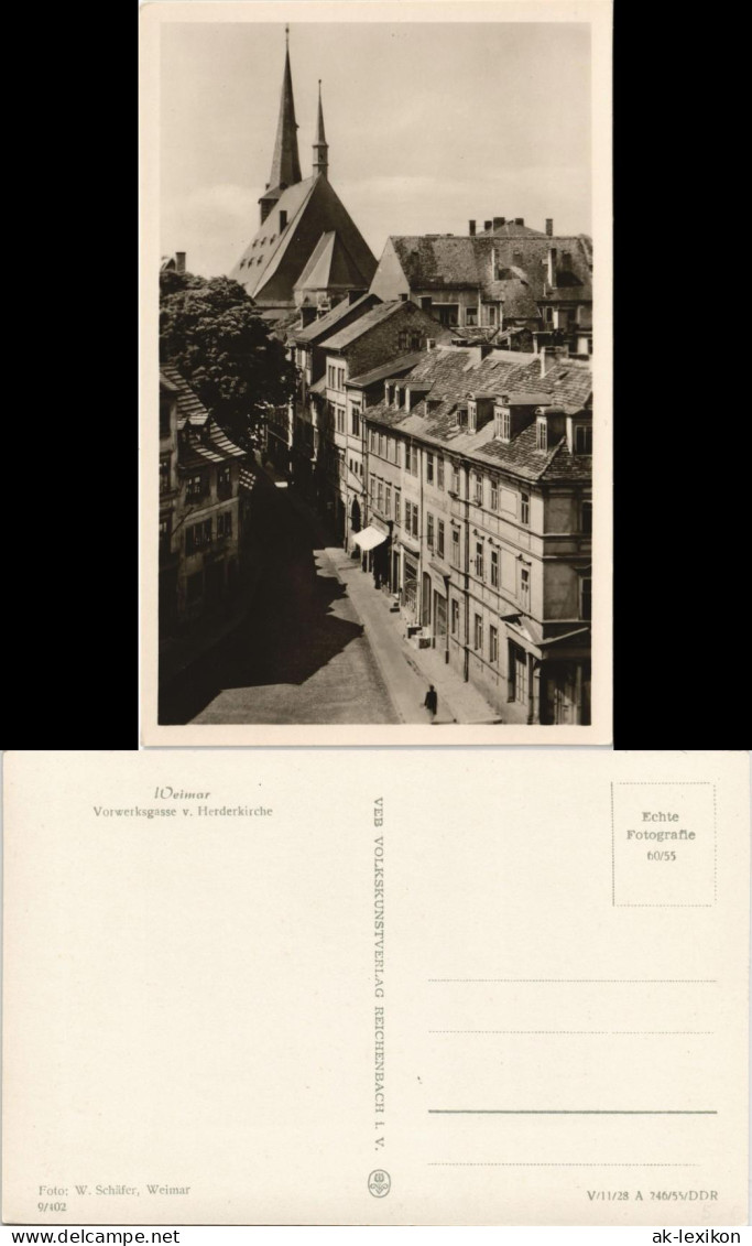 Ansichtskarte Weimar Vorwerksgasse 1955 - Weimar