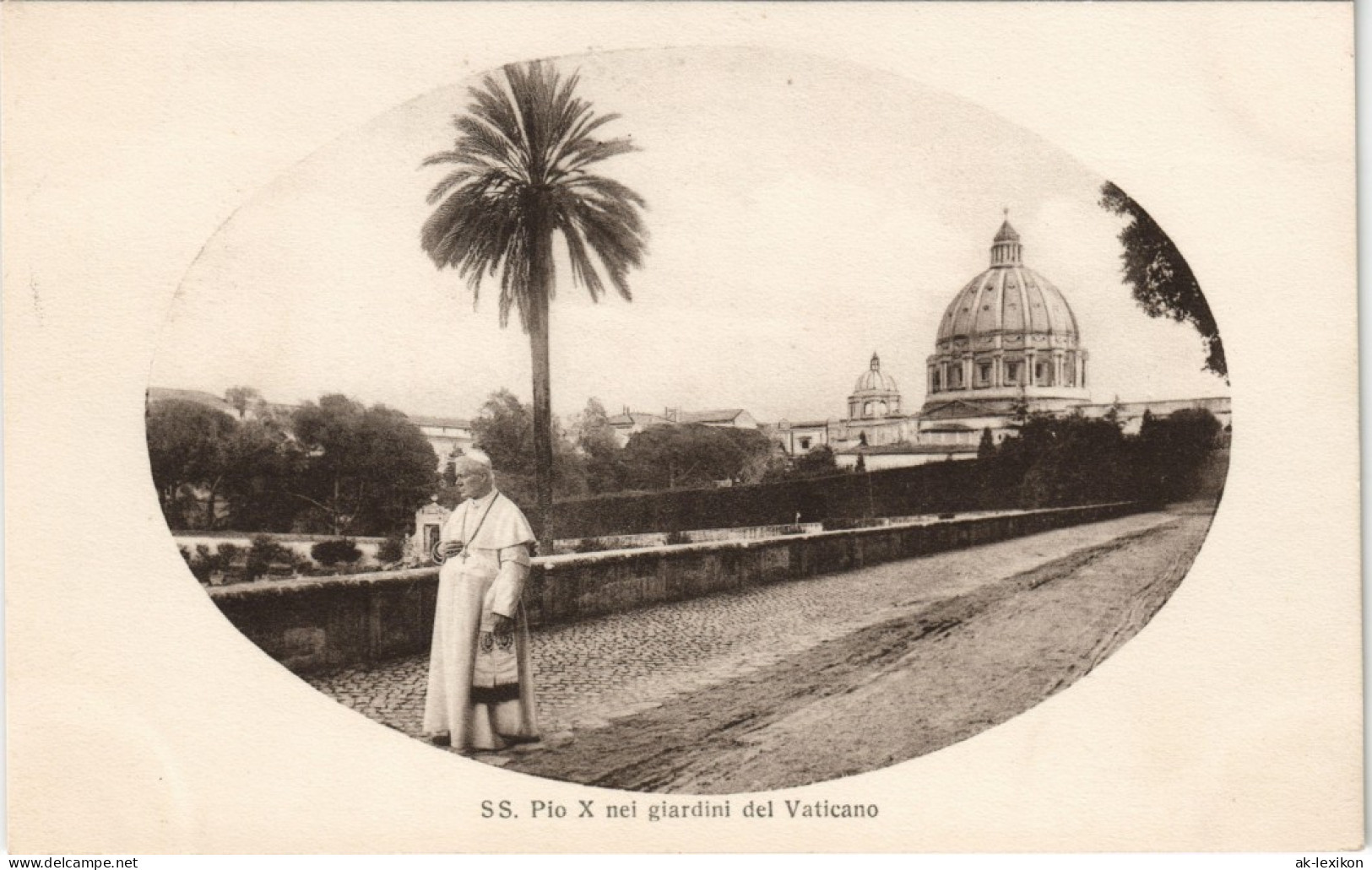 Ansichtskarte  Papst Pio X Nei Giardini Del Vaticano 1920 - Pausen