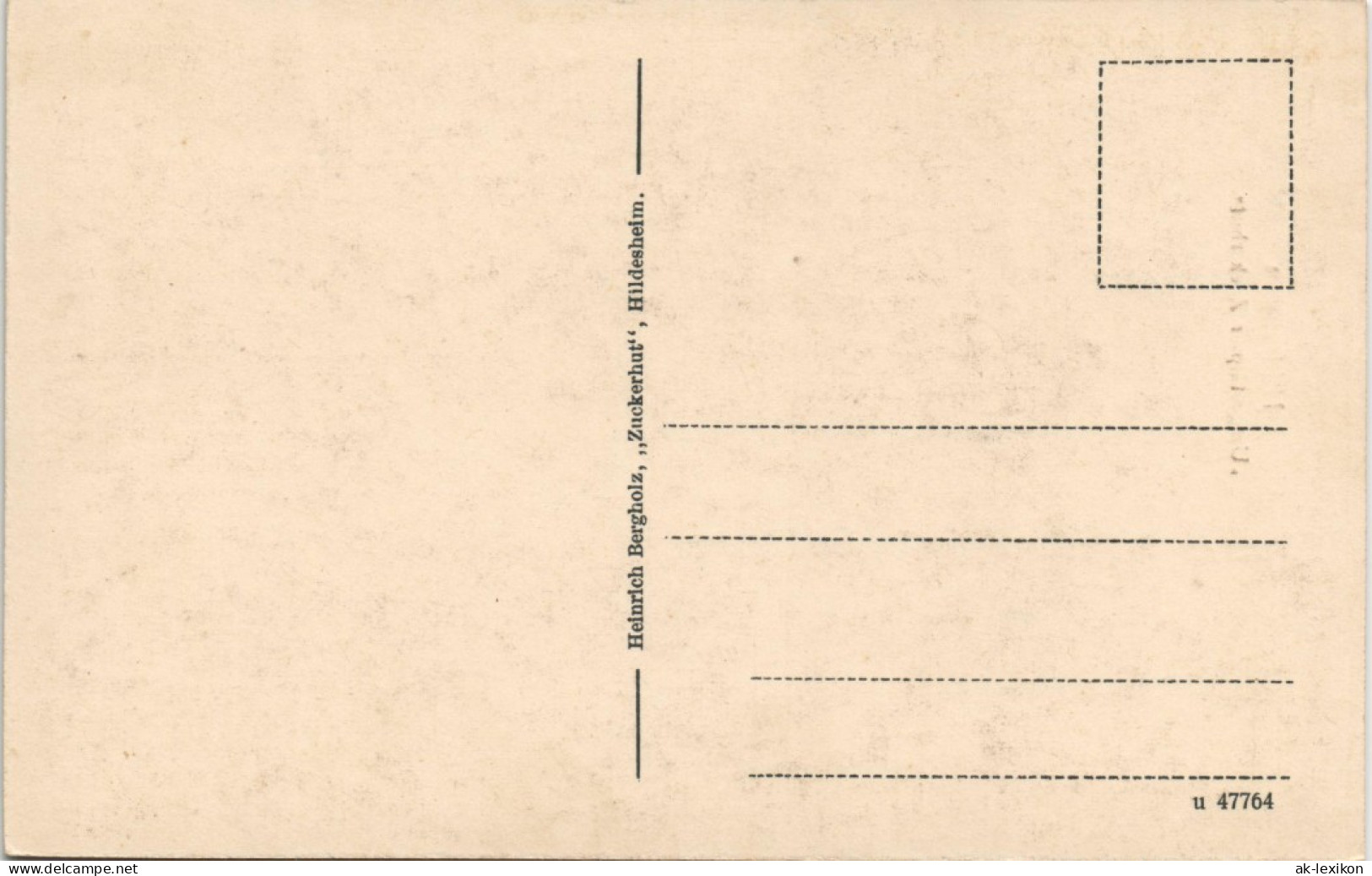 Ansichtskarte Hildesheim „Umgestülpter Zuckerhut" 1924 - Hildesheim