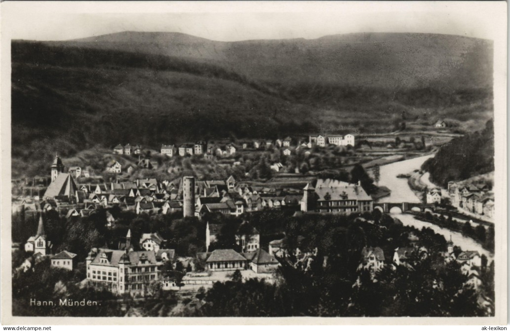 Hannoversch Münden Hann. Münden Panorama-Ansicht Hann. Münden 1925 # - Hannoversch Muenden