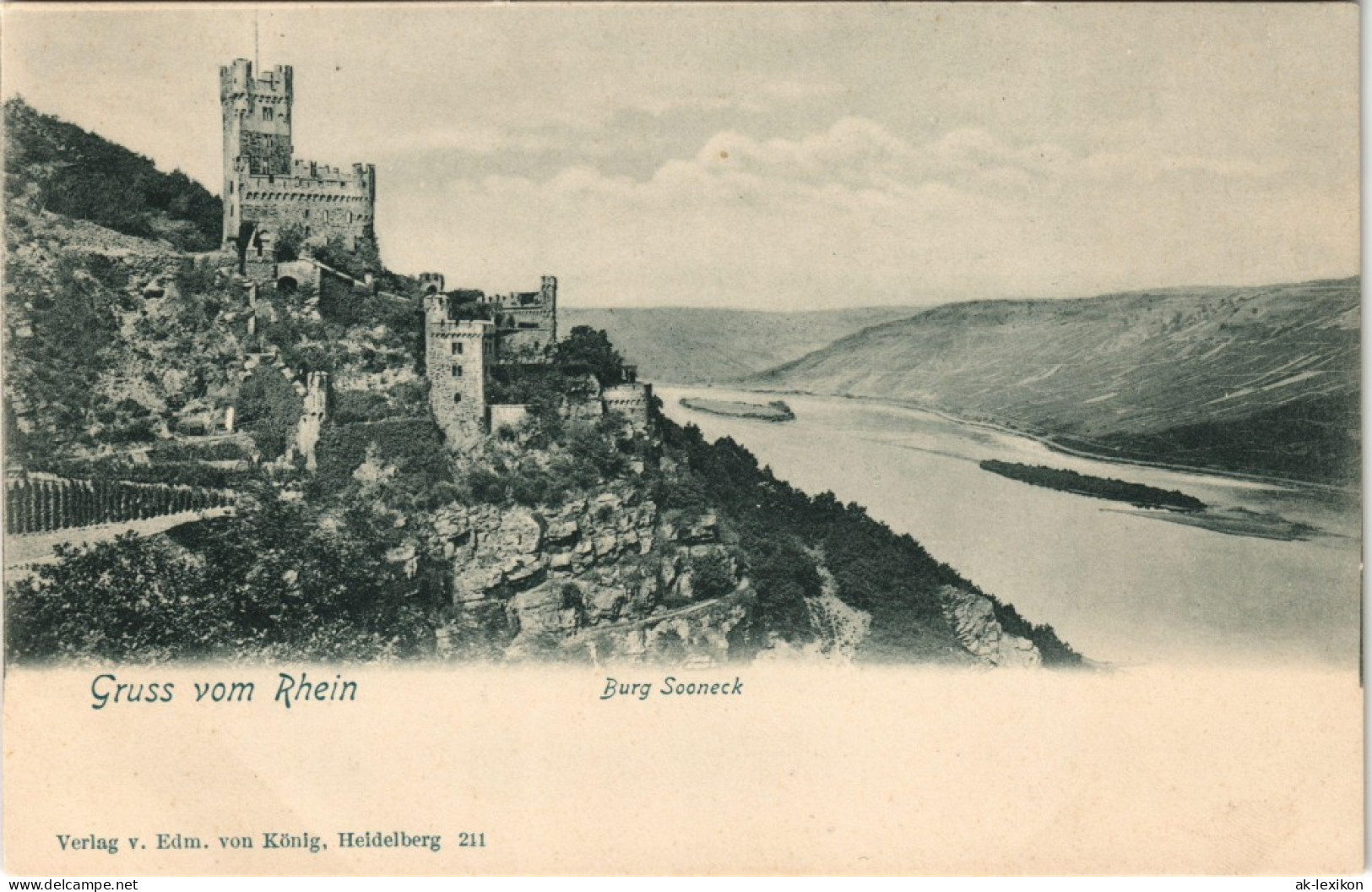 Ansichtskarte Mainz Burg Sooneck/Saneck/Sonneck 1907 - Mainz