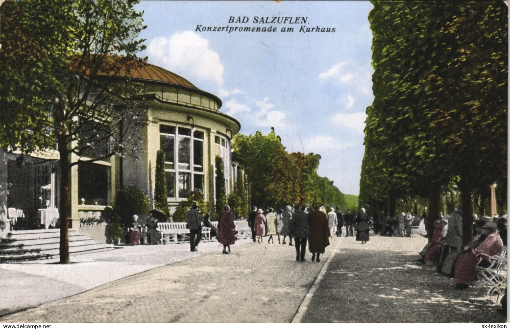 Ansichtskarte Bad Salzuflen Konzertpromenade Am Kurhaus 1933 - Bad Salzuflen