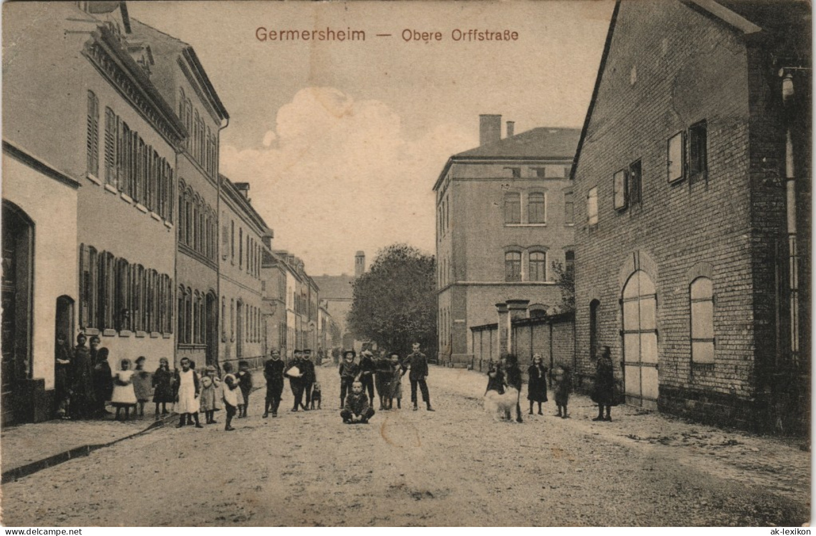 Germersheim Obere Orffstraße Kinder U. Jugendliche Straßen Ansicht 1913 - Germersheim