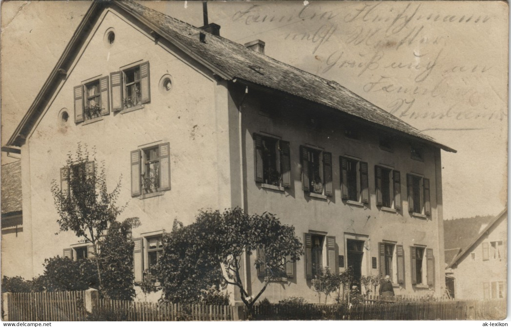 Foto  Mehrfamilienhaus Bayern 1913 Privatfoto - Zu Identifizieren