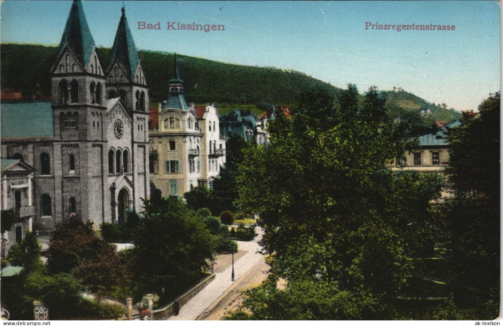 Ansichtskarte Bad Kissingen Prinzregentenstrasse 1914 - Bad Kissingen