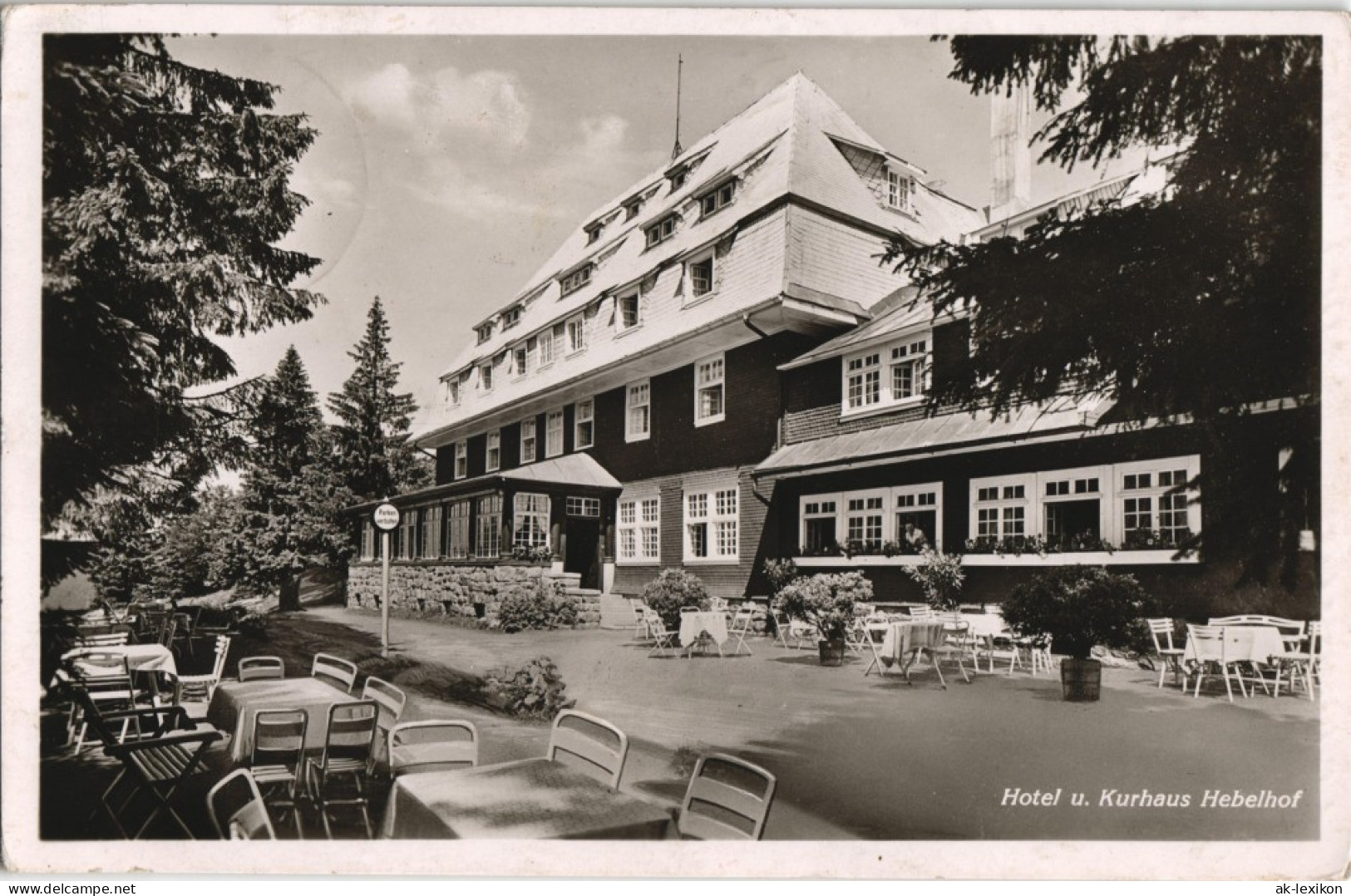 Ansichtskarte Feldberg (Schwarzwald) Hotel U. Kurhaus Hebelhof 1939 - Feldberg