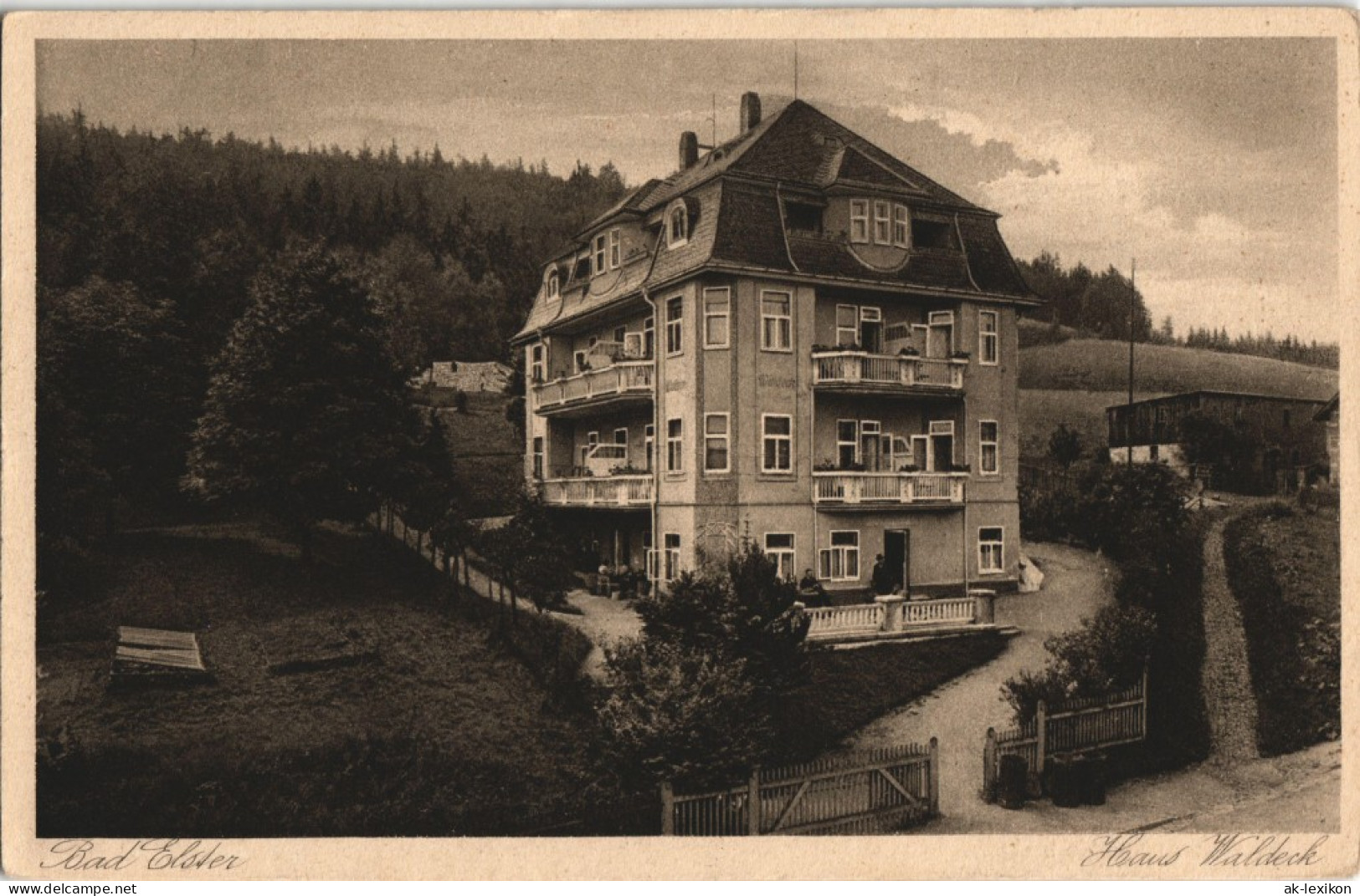 Ansichtskarte Bad Elster Haus Waldeck 1928 - Bad Elster