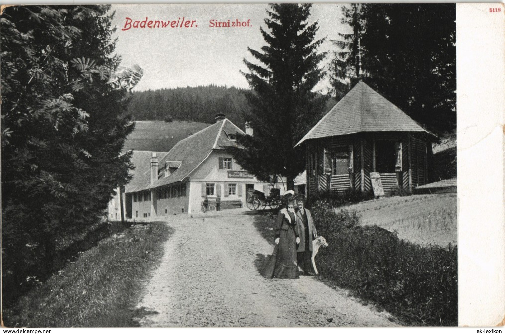 Ansichtskarte Badenweiler Partie Am Sirnizhof 1912 - Badenweiler