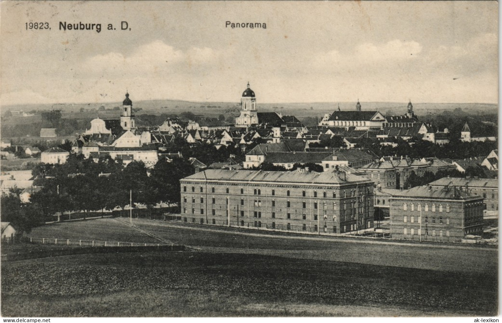 Ansichtskarte Neuburg (Donau) Panorama-Ansicht Gesamtansicht 1910 - Neuburg