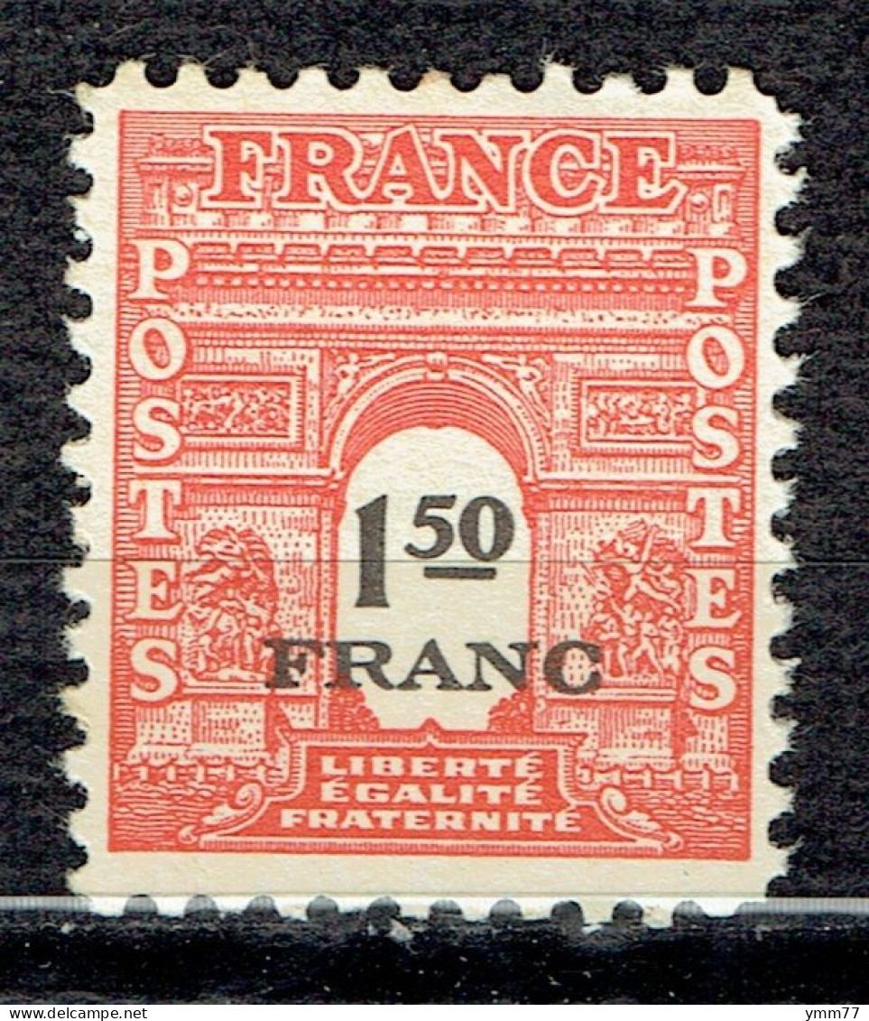 1,50 F Rouge Type Arc De Triomphe - 1944-45 Arco Di Trionfo