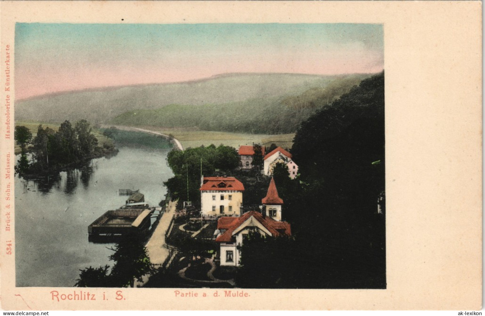 Ansichtskarte Rochlitz Partie An Der Mulde - Flussbadeanstalt 1911 - Rochlitz