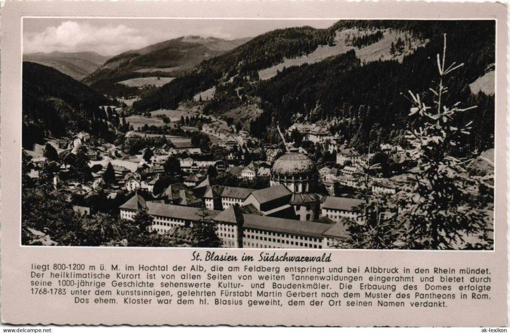 Ansichtskarte St. Blasien Panorama-Ansicht Mit Orts-Chronik 1956 - St. Blasien