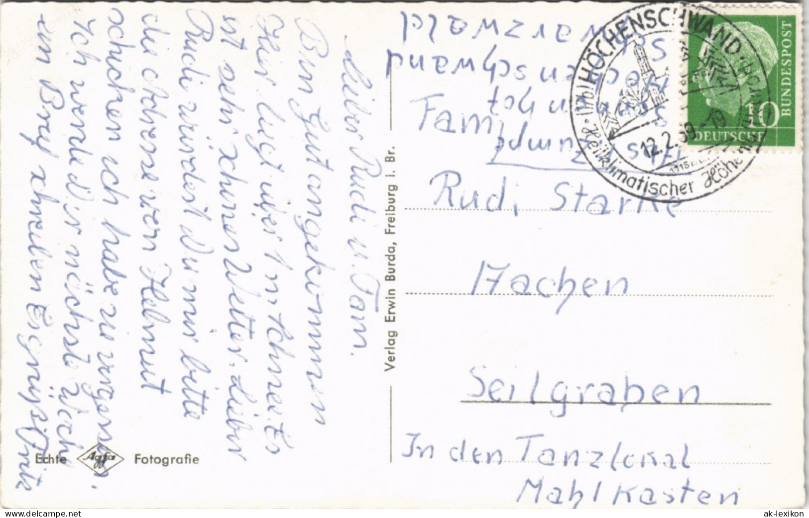 Feldberg (Schwarzwald) Feldberg Schwarzwald Mit Schweizer Alpenkette 1969 - Feldberg