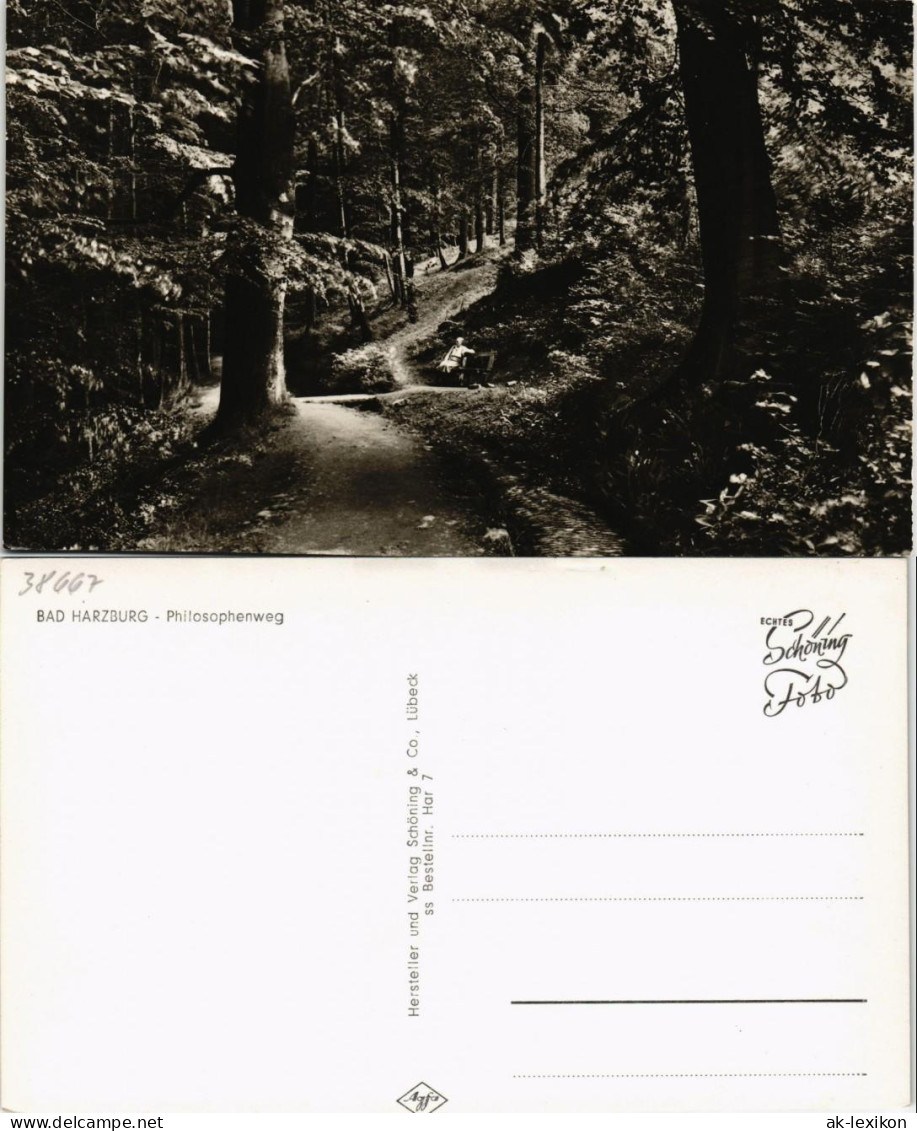 Ansichtskarte Bad Harzburg Philosophenweg 1958 - Bad Harzburg