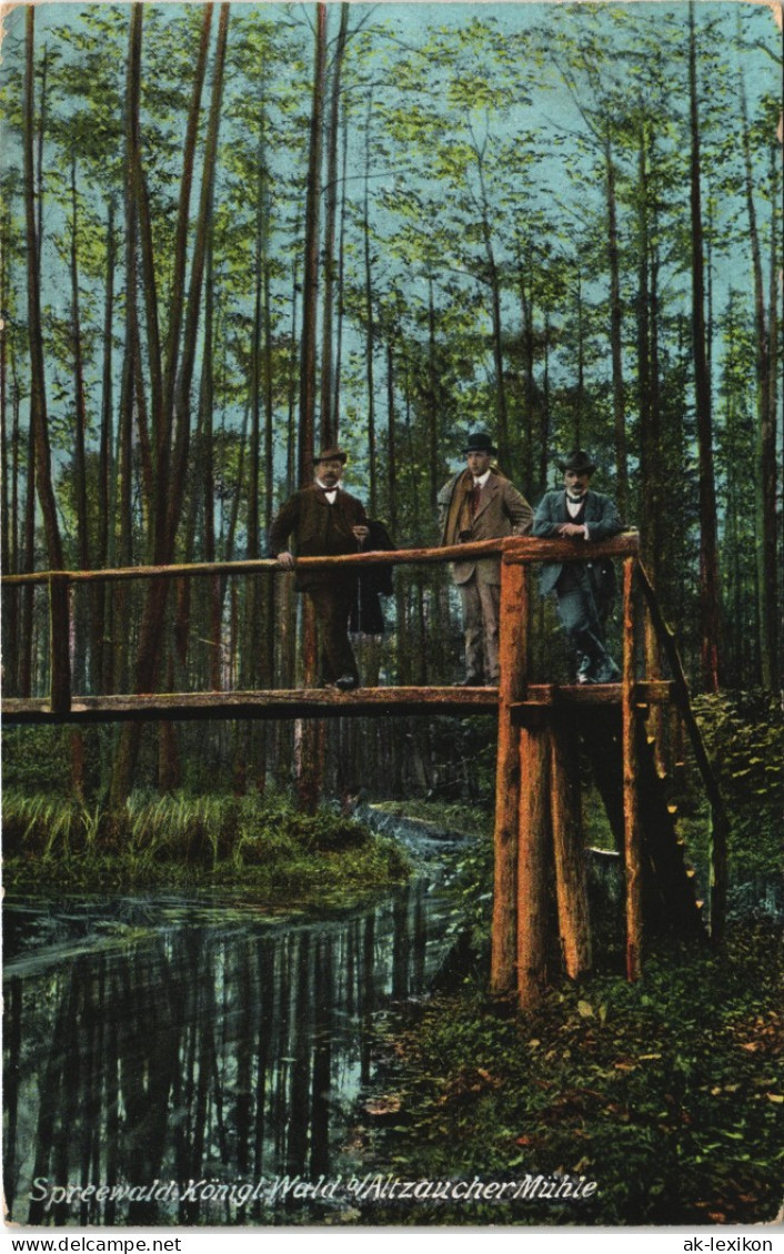 Lübbenau (Spreewald) Lubnjow Spreewald Königl. Wald Altzaucher Mühle. 1911 - Lübbenau