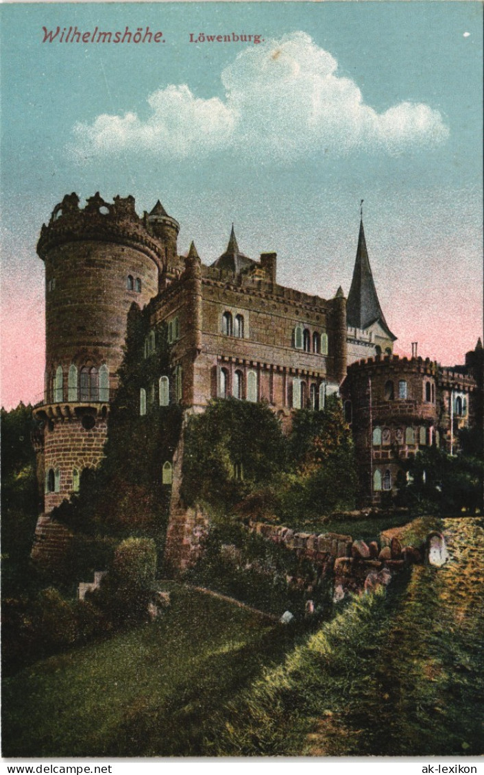 Ansichtskarte Bad Wilhelmshöhe-Kassel Cassel Löwenburg 1913 - Kassel