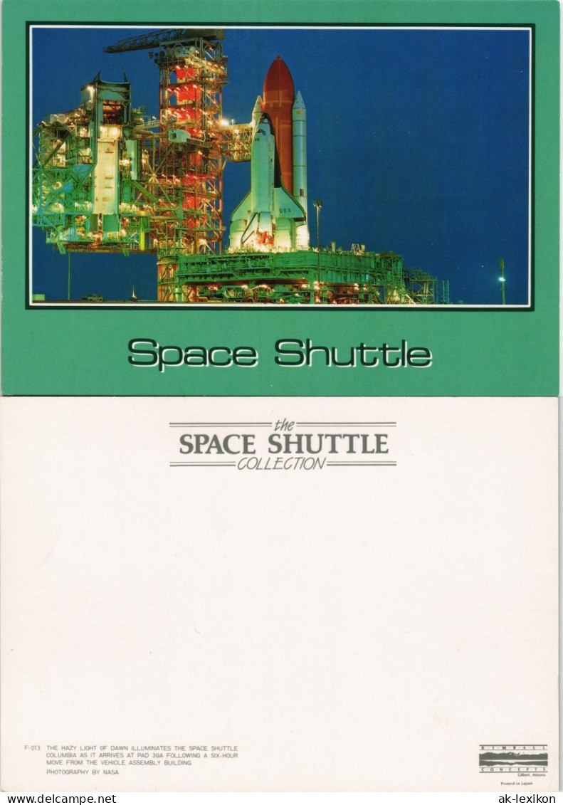 Ansichtskarte  SHUTTLE COLUMBIA Start-Rampe Raumfahrt USA 1980 - Espace