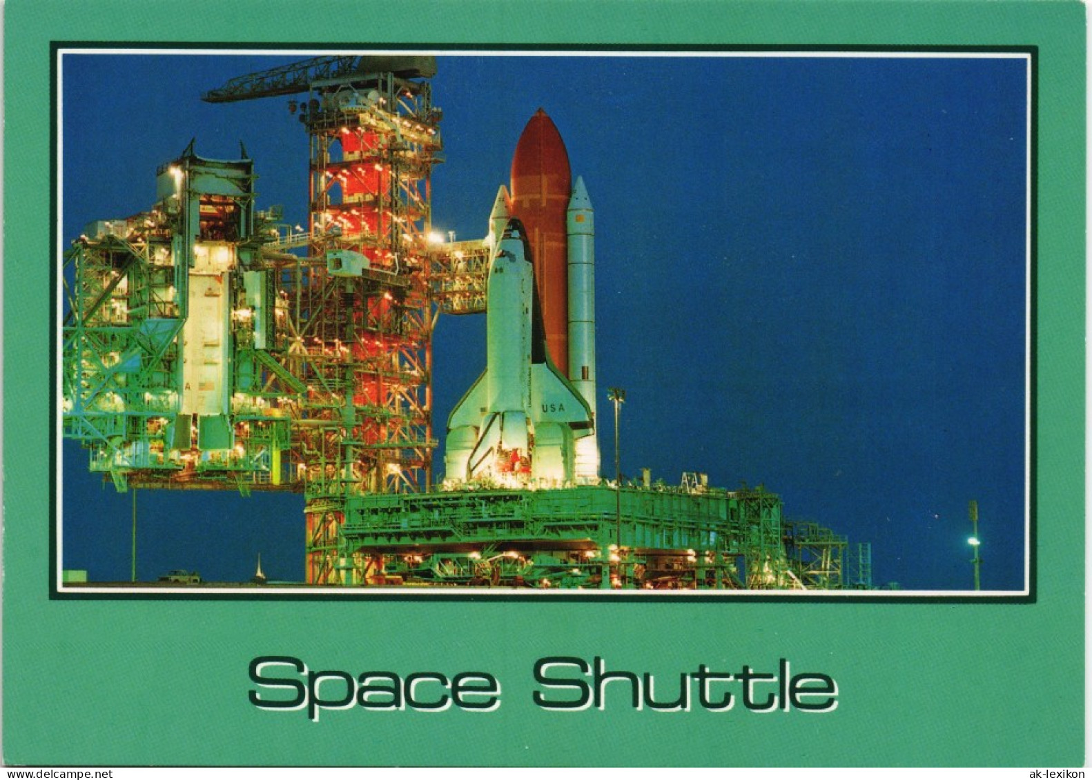 Ansichtskarte  SHUTTLE COLUMBIA Start-Rampe Raumfahrt USA 1980 - Spazio