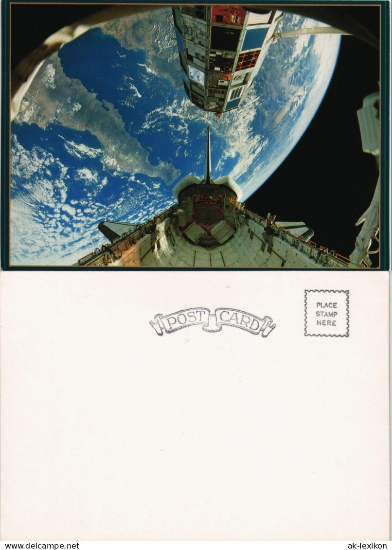 Ansichtskarte  Flugwesen Raumfahrt Blick Auf Die Erde 1990 - Raumfahrt