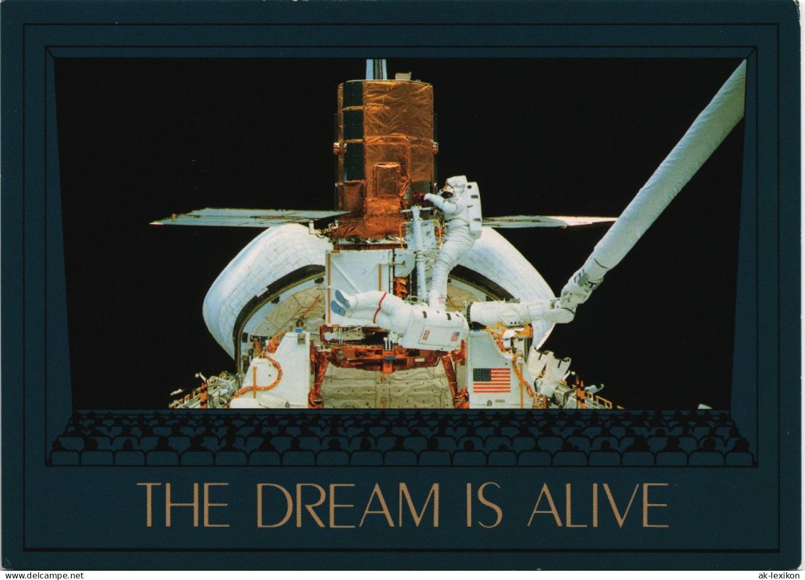 Ansichtskarte  BOARD VIEW CHALLENGER, Raumfahrt Raumsonde 1985 - Ruimtevaart