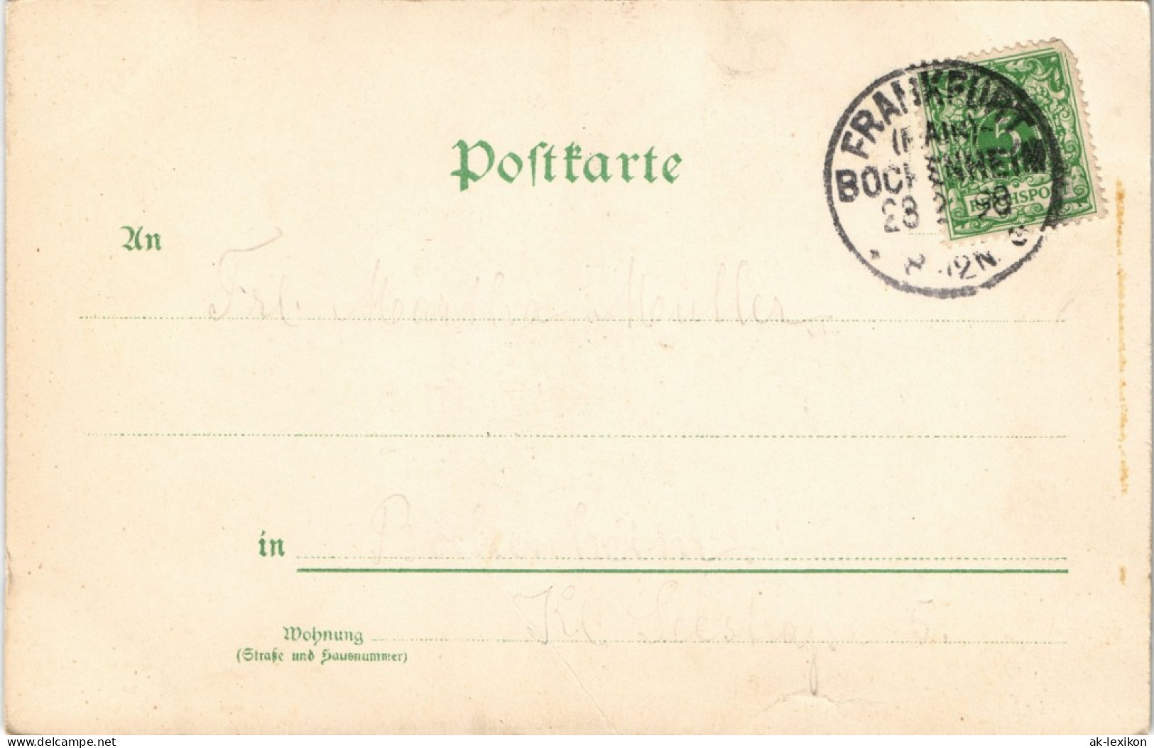 Glückwunsch - Neujahr/Sylvester Behüt Dich Gott Künstlerkarte 1900 Goldeffekt - Nieuwjaar