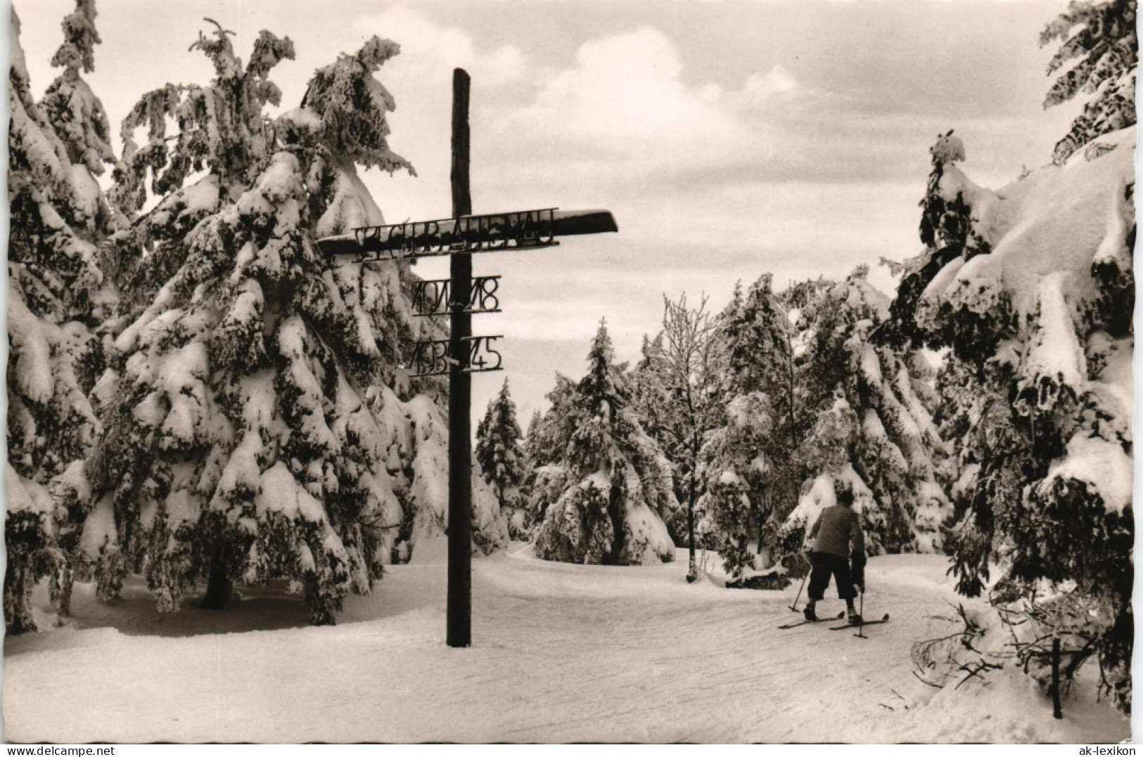 Altenau-Clausthal-Zellerfeld Winter Aut Dem Bruchberg Oberharz Skikreuz 1961 - Altenau