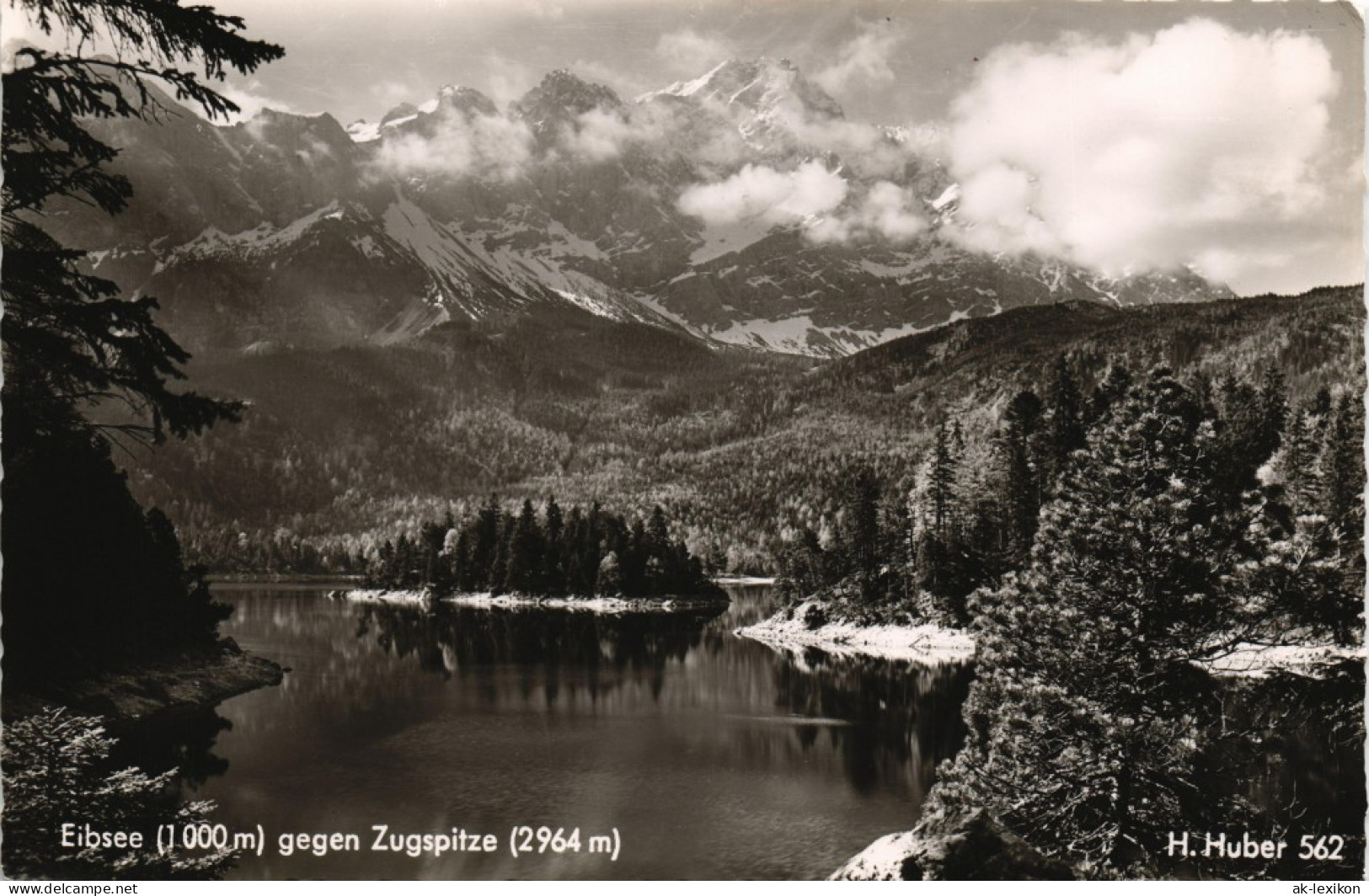 Garmisch-Partenkirchen Eibsee (1000m) Gegen Zugspitze (2964 M) 1960 - Garmisch-Partenkirchen