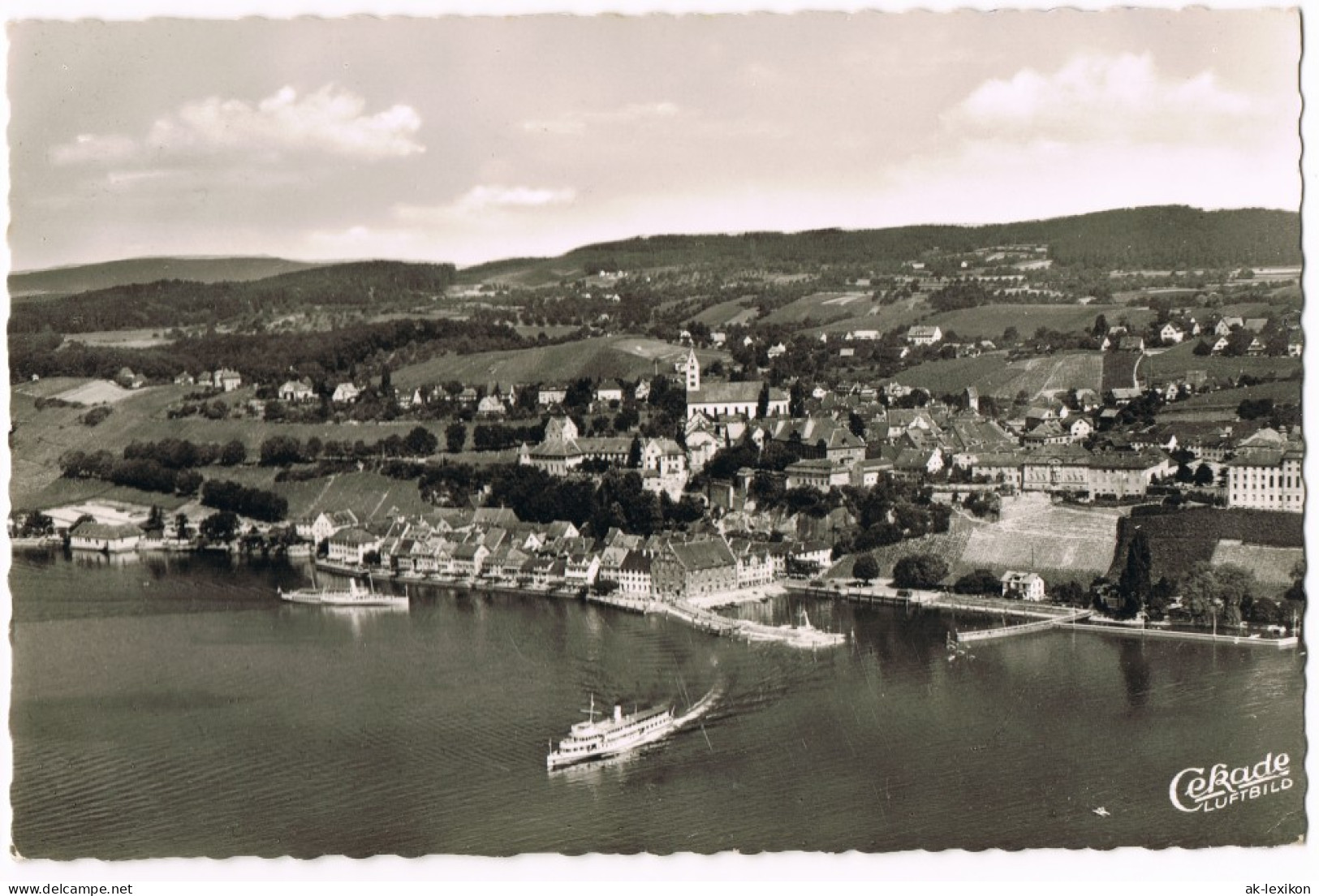 Ansichtskarte Meersburg Luftbild 1957 - Meersburg