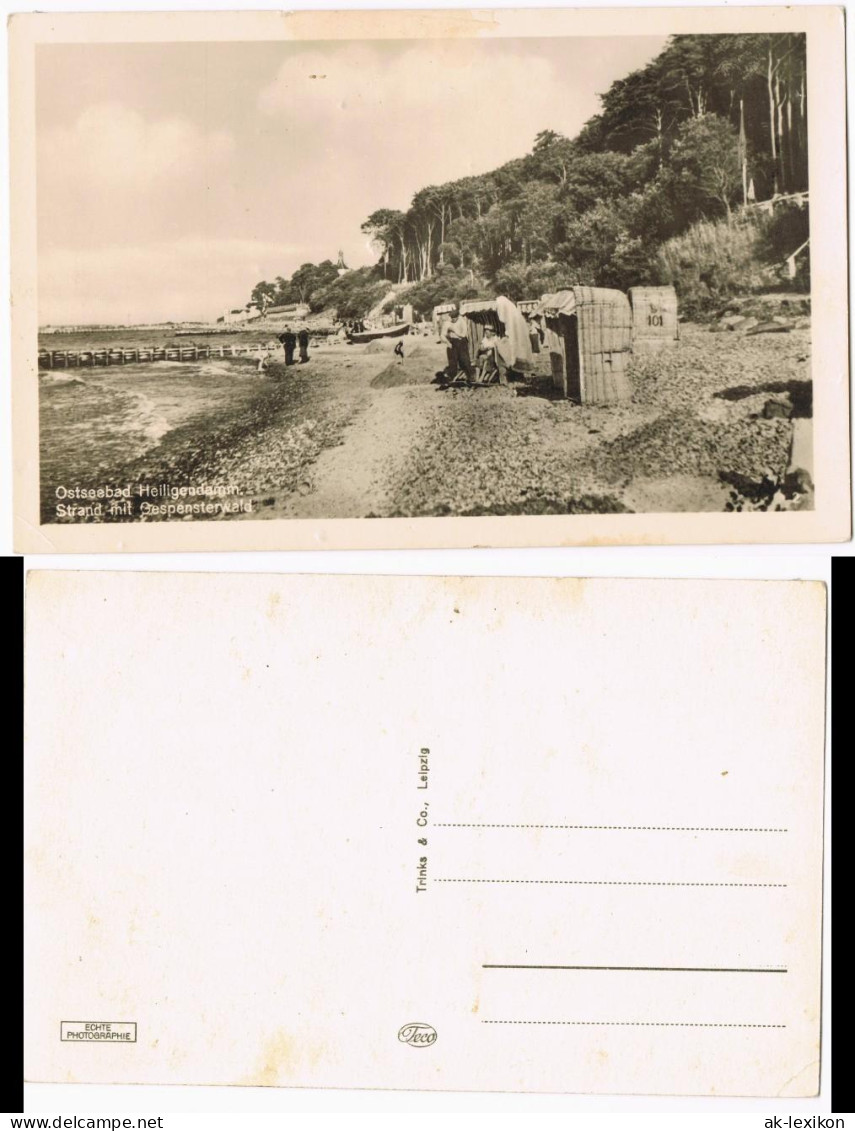 Ansichtskarte Heiligendamm-Bad Doberan Strand Mit Gespensterwald 1920 - Heiligendamm
