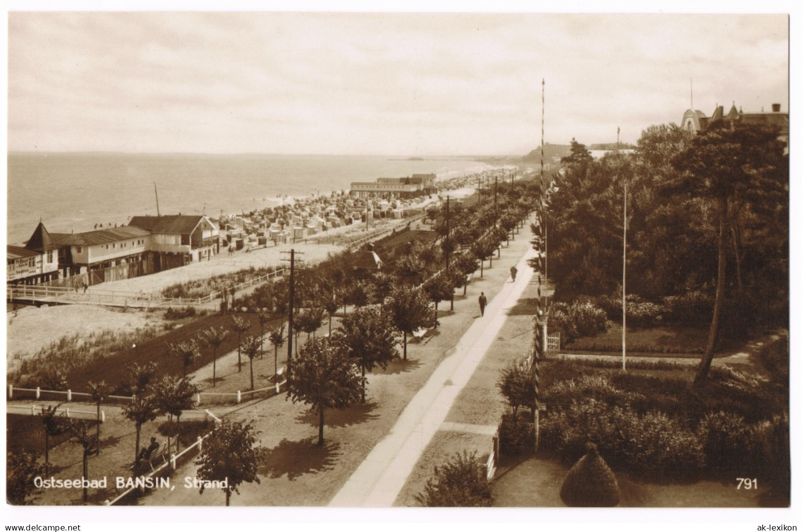 Ansichtskarte Sellin Strand, Seebrücke Und Promenade 1928 - Sellin