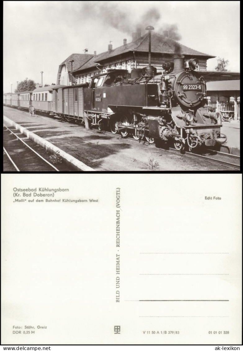 Ansichtskarte Kühlungsborn Kleinbahn Molli Auf Dem Bahnhof 1983 - Kühlungsborn