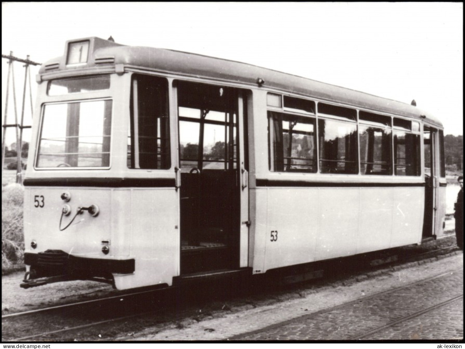 Görlitz Zgorzelec Beiwagen Typ EB 54 Baujahr 1955 100 Jahre Straßenbahn  1982 - Goerlitz