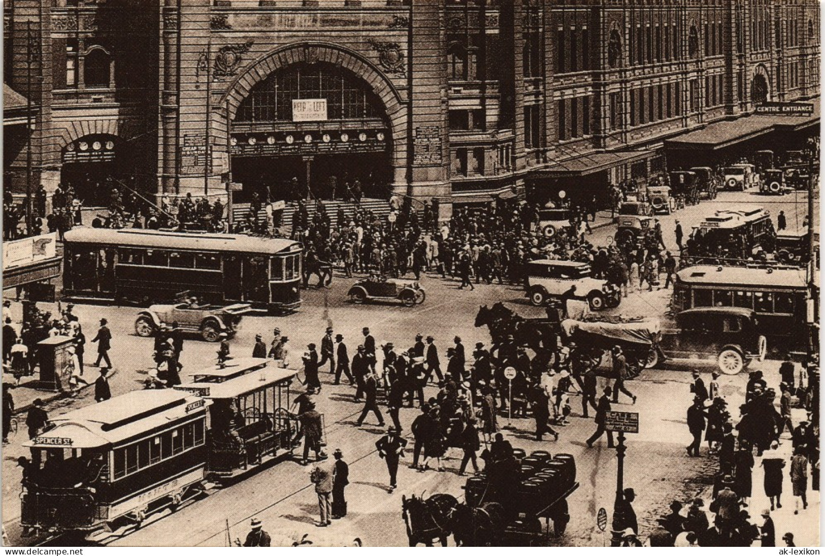 Melbourne Reprint-View Flinders Street Railway Station Anno 1926 2001 - Melbourne