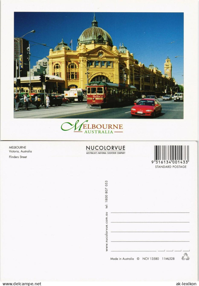 Melbourne Flinders Street, Tram Traffic, Autos Cars Verkehr 2000 - Melbourne