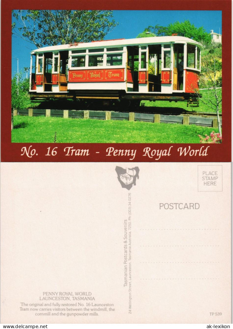 Ansichtskarte  Launceston (Tasmania Australien) Tram Straßenbahn Wagen 1980 - Tram