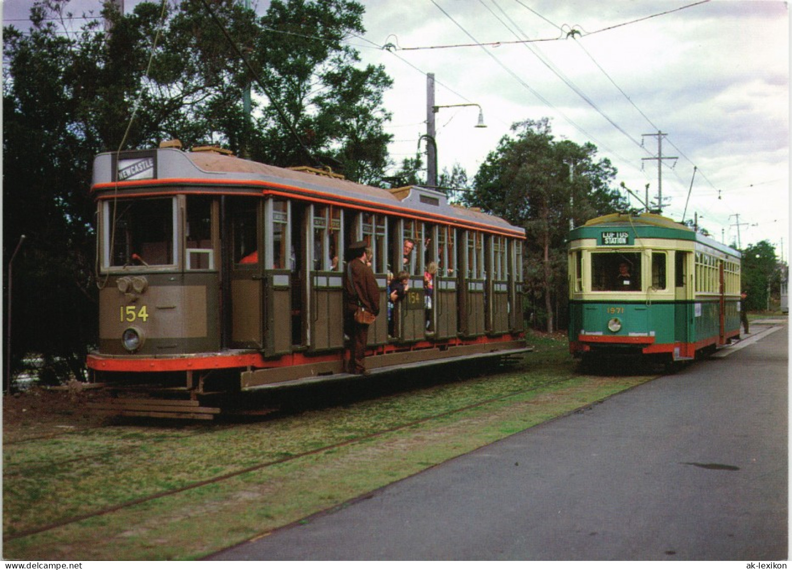 Sydney Sydney "Corridor" Tramcar Tram Verkehr, Traffic Straßenbahn 1990 - Sydney