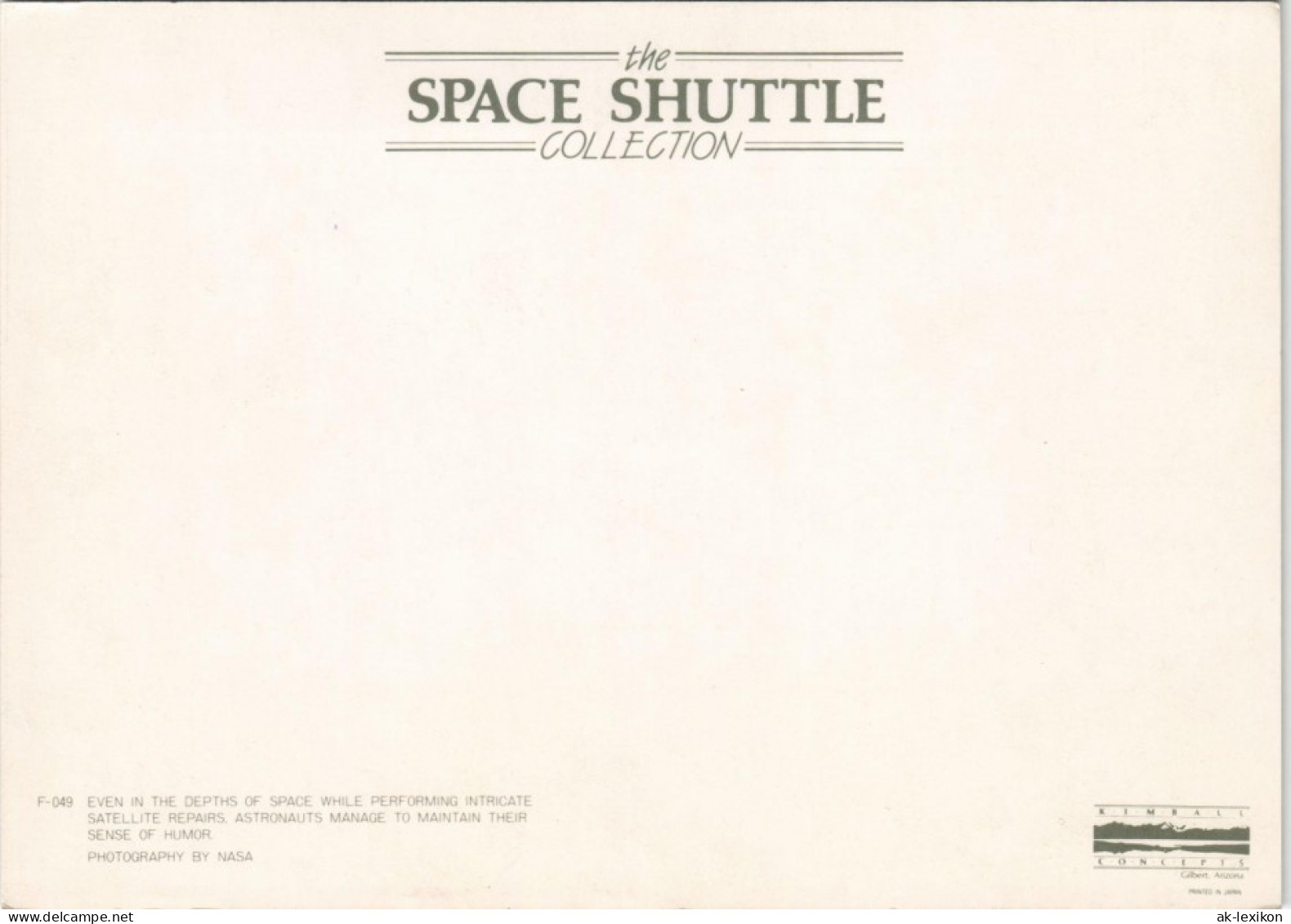 SPACE SHUTTLE Flugwesen Raumfahrt Astronauten Bei Weltall-Spaziergang 1990 - Space