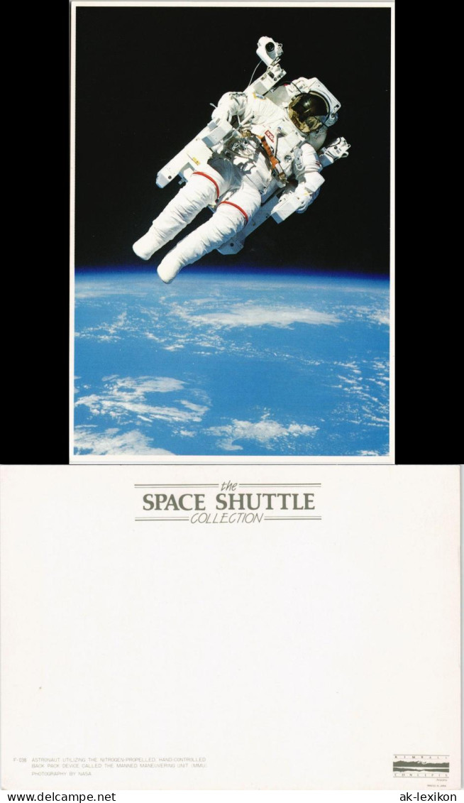 Ansichtskarte  ASTRONAUT Weltall Spaziergang Raumfahrt 1990 - Espacio