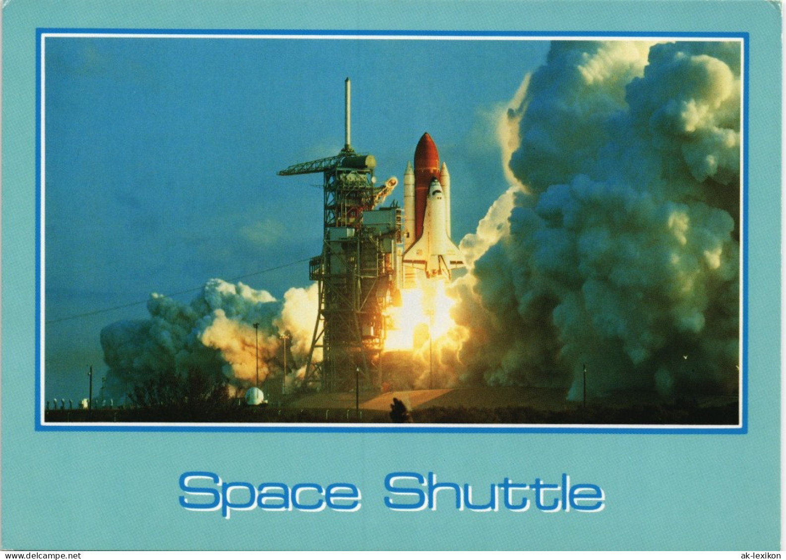 Ansichtskarte  Space Shuttle Launch Raketen Start Raumfahrt USA 1980 - Spazio