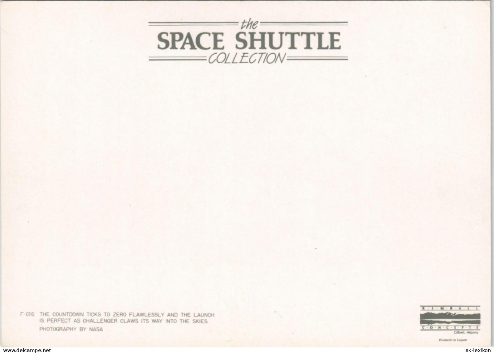Ansichtskarte  Space Shuttle Launch Raketen Start Raumfahrt USA 1980 - Espace