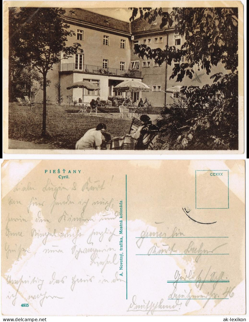 Postcard Pistyan Pistian | Piszczany | Piešťany (Pöstyény) Cyril 1940 - Slowakei