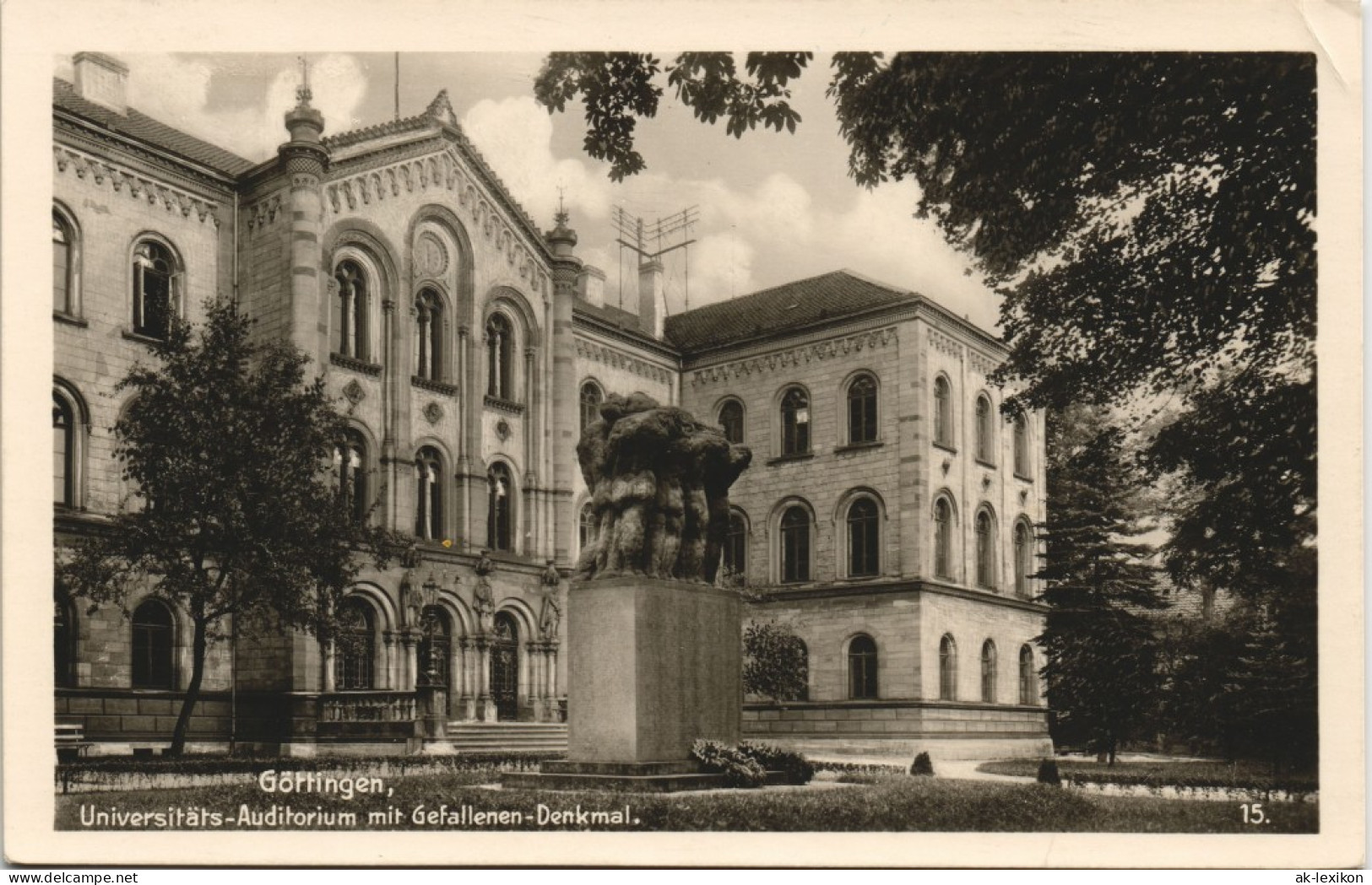 Ansichtskarte Göttingen Universität - Denkmal 1932 - Goettingen